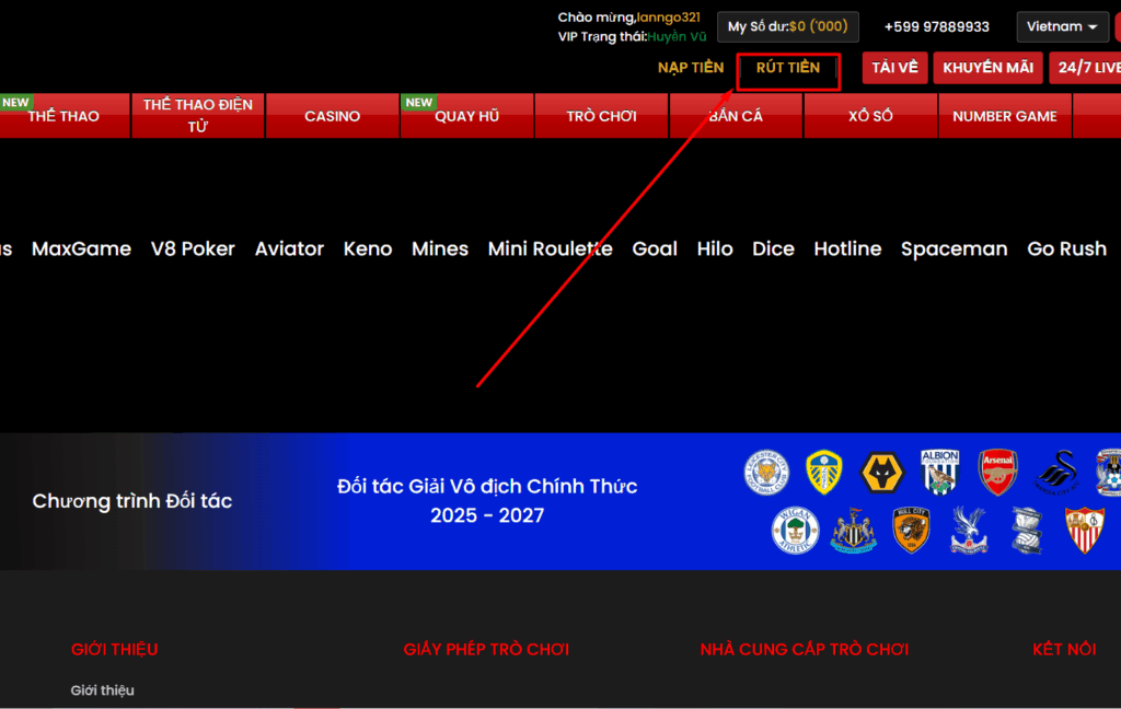 Rút Tiền 12BET