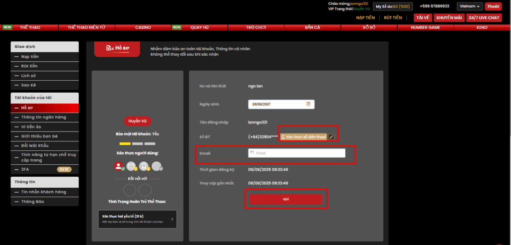 Rút Tiền 12BET