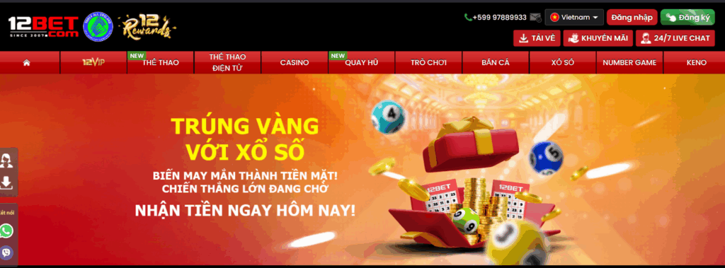 Hướng dẫn cách chơi xổ số tại 12BET
