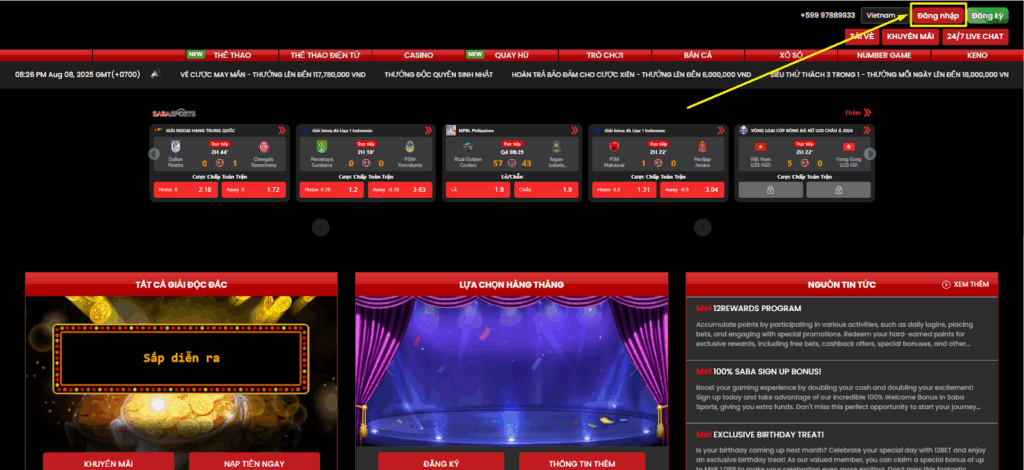 Đăng Nhập 12BET