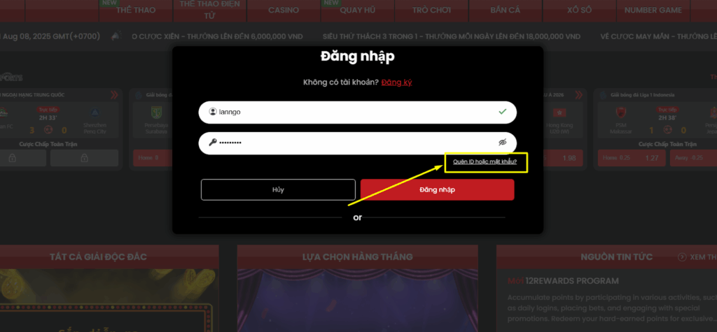 Đăng Nhập 12BET